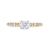 Thumbnail Image 4 of 0.75 CT. T.W. Diamond "XO" Alternating Shank Engagement Ring in 10K Gold