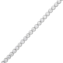 3.00 CT. T.W. Certified Lab-Grown Diamond Bubbles Tennis Bracelet in Sterling Silver (I/SI2)