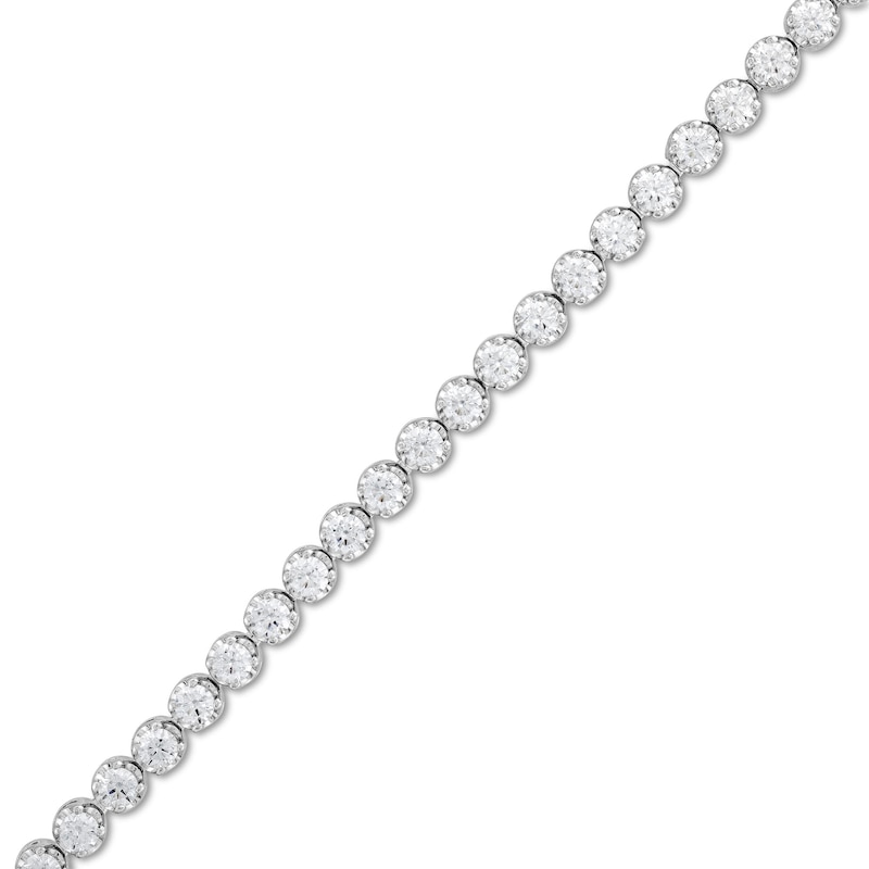 CT. T.W. Certified Lab-Grown Diamond Bubbles Tennis Bracelet in Sterling Silver (I/SI2