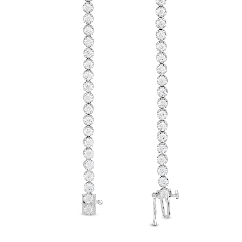 Main Image 3 of 3.00 CT. T.W. Certified Lab-Grown Diamond Bubbles Tennis Bracelet in Sterling Silver (I/SI2)