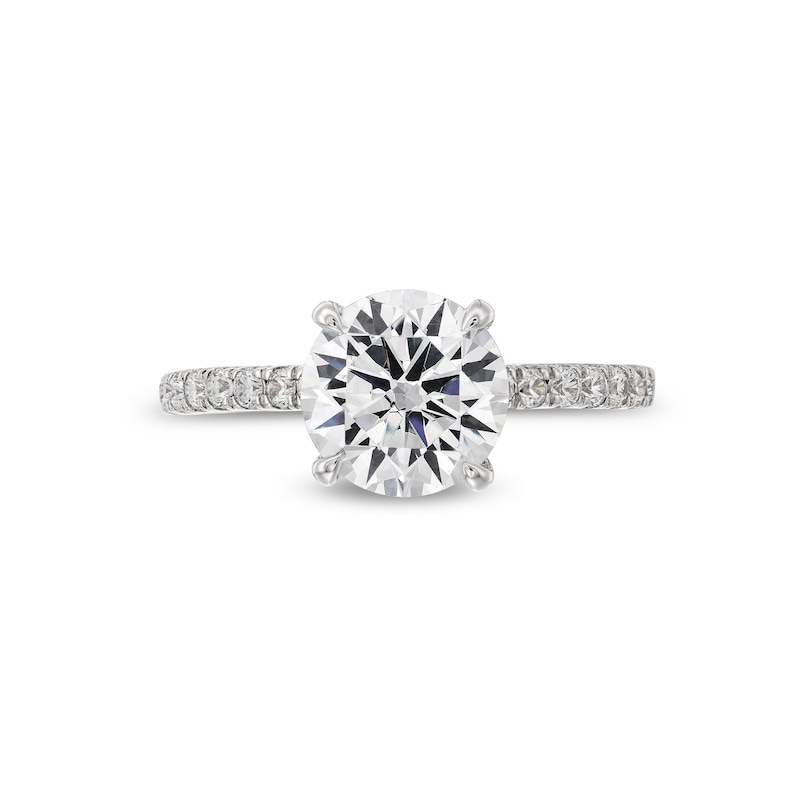Main Image 4 of Vera Wang Love Collection 2.23 CT. T.W. Certified Lab-Grown Diamond Engagement Ring in 14K White Gold (F/VS2)