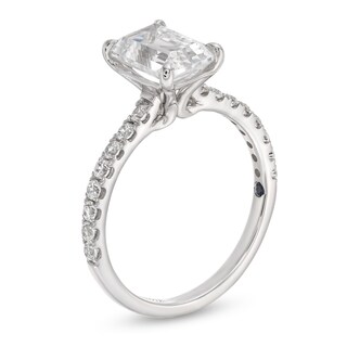Vera Wang Love Collection 2.23 CT. T.W. Emerald-Cut Certified Lab-Created Diamond Engagement Ring in 14K White Gold