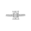 Thumbnail Image 4 of Vera Wang Love Collection 2.23 CT. T.W. Emerald-Cut Certified Lab-Grown Diamond Engagement Ring in 14K White Gold