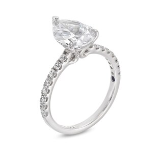 TRUE Lab-Created Diamonds by Vera Wang Love 2.23 CT. T.W. Pear-Shaped Engagement Ring in 14K White Gold (F/VS2)