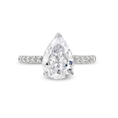 TRUE Lab-Created Diamonds by Vera Wang Love 2.23 CT. T.W. Pear-Shaped Engagement Ring in 14K White Gold (F/VS2)