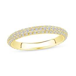 0.75 CT. T.W. Certified Lab-Grown Diamond Triple Row Anniversary Band in 14K Gold (F/VS2)