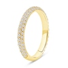 Thumbnail Image 2 of 0.75 CT. T.W. Certified Lab-Grown Diamond Triple Row Anniversary Band in 14K Gold (F/VS2)