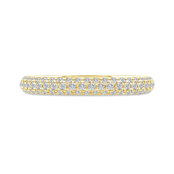 0.75 CT. T.W. Certified Lab-Created Diamond Triple Row Anniversary Band in 14K Gold (F/VS2