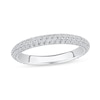 Thumbnail Image 1 of 0.75 CT. T.W. Certified Lab-Grown Diamond Triple Row Anniversary Band in 14K White Gold (F/VS2)