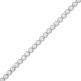 2.00 CT. T.W. Certified Lab-Grown Diamond Bubbles Tennis Bracelet in Sterling Silver (I/SI2)