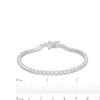 Thumbnail Image 4 of 2.00 CT. T.W. Certified Lab-Grown Diamond Bubbles Tennis Bracelet in Sterling Silver (I/SI2)