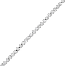 1.00 CT. T.W. Certified Lab-Grown Diamond Bubbles Tennis Bracelet in Sterling Silver (I/SI2)