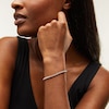 Thumbnail Image 2 of 1.00 CT. T.W. Certified Lab-Grown Diamond Bubbles Tennis Bracelet in Sterling Silver (I/SI2)