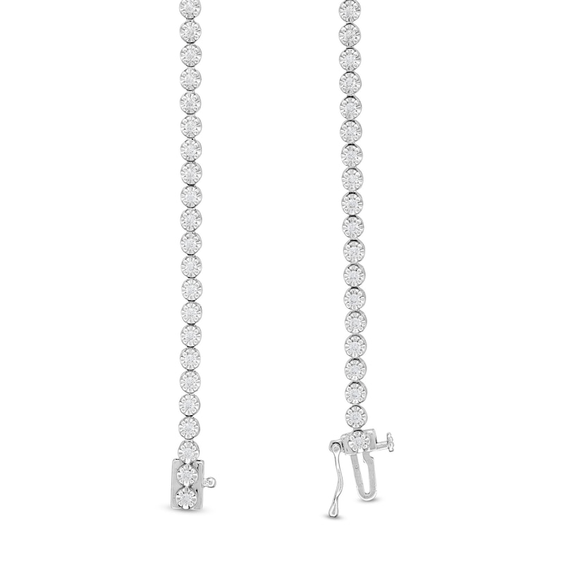 Main Image 3 of 1.00 CT. T.W. Certified Lab-Grown Diamond Bubbles Tennis Bracelet in Sterling Silver (I/SI2)