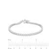 Thumbnail Image 4 of 1.00 CT. T.W. Certified Lab-Grown Diamond Bubbles Tennis Bracelet in Sterling Silver (I/SI2)