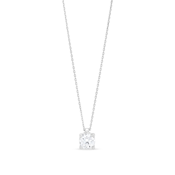 CT. Certified Lab-Created Diamond Solitaire Pendant in Sterling Silver (I/SI2