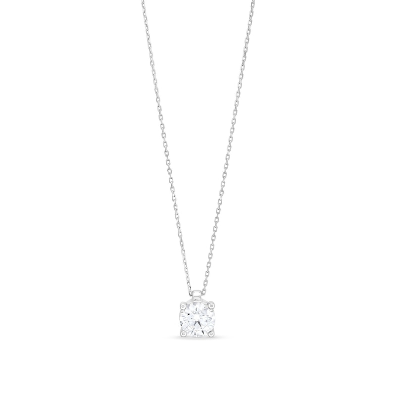 CT. Certified Lab-Created Diamond Solitaire Pendant in Sterling Silver (I/SI2