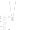 CT. Certified Lab-Created Diamond Solitaire Pendant in Sterling Silver (I/SI2