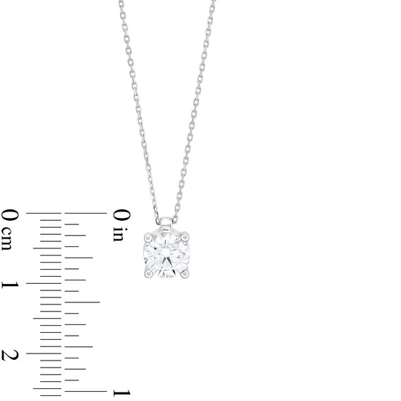 CT. Certified Lab-Created Diamond Solitaire Pendant in Sterling Silver (I/SI2