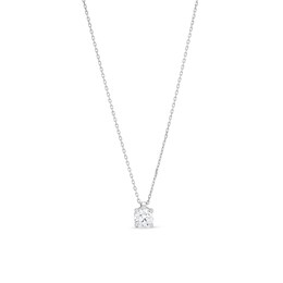 1.00 CT. Certified Lab-Grown Diamond Solitaire Pendant in Sterling Silver (I/SI2)