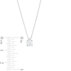 Thumbnail Image 4 of 1.00 CT. Certified Lab-Grown Diamond Solitaire Pendant in Sterling Silver (I/SI2)