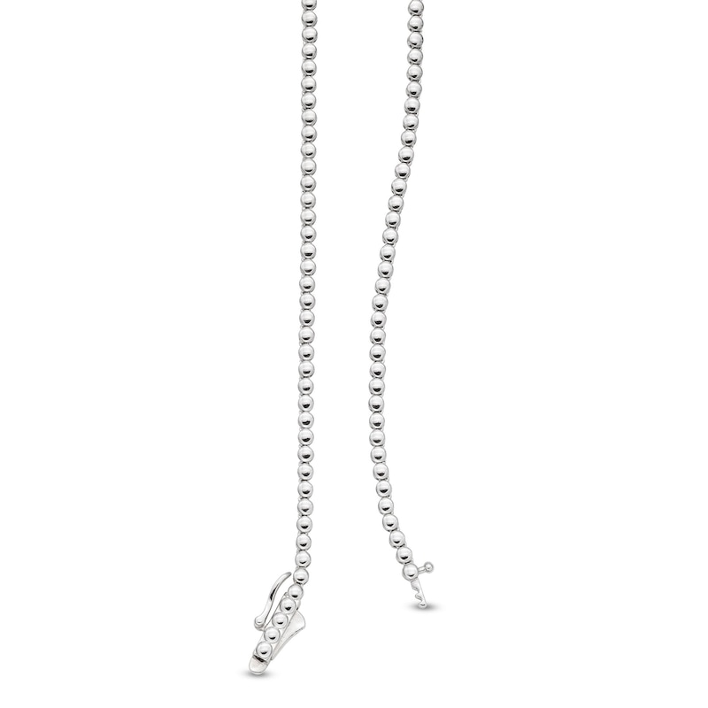 Main Image 3 of 1.00 CT. T.W. Certified Lab-Grown Diamond Necklace in Sterling Silver (I/SI2)