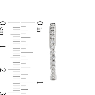 0.50 CT. T.W. Certified Lab-Created Diamond Inside-Out Hoop Earrings in Sterling Silver (I/SI2)