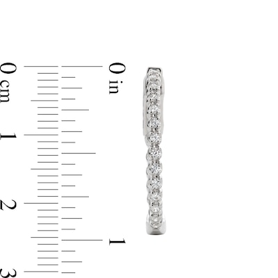 0.50 CT. T.W. Certified Lab-Created Diamond Inside-Out Hoop Earrings in Sterling Silver (I/SI2)