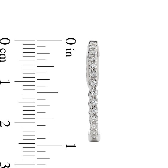 0.50 CT. T.W. Certified Lab-Created Diamond Inside-Out Hoop Earrings in Sterling Silver (I/SI2)