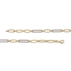 Thumbnail Image 3 of 0.45 CT. T.W. Diamond Paper Clip Chain Bracelet in 14K Gold - 7.5"