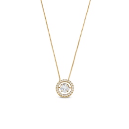 Unstoppable Love™ 0.88 CT. T.W. Certified Lab-Grown Diamond Frame Pendant in 14K Gold (F/SI2)