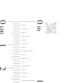 CT. T.W. Certified Lab-Created Diamond Solitaire Stud Earrings in Sterling Silver (I/SI2