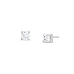 0.50 CT. T.W. Certified Lab-Grown Diamond Solitaire Stud Earrings in Sterling Silver (I/SI2)