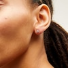 Thumbnail Image 2 of 0.50 CT. T.W. Certified Lab-Grown Diamond Solitaire Stud Earrings in Sterling Silver (I/SI2)