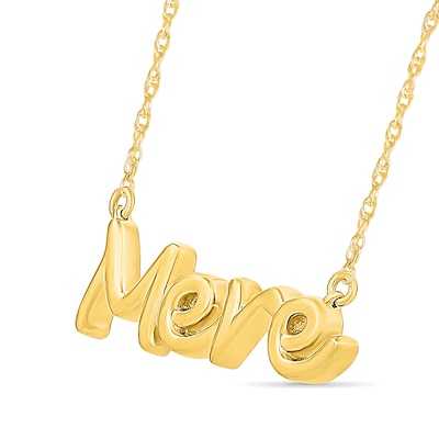 "Mere" Necklace in 10K Gold