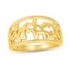 Thumbnail Image 1 of Chinese "Mother and Daughter" Open Rectangle Ring in 10K Gold
