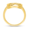 Thumbnail Image 2 of Arabic "My Mother" Open Circle Ring in 10K Gold - Size 7