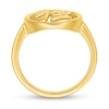 Chinese "Strong" Open Circle Ring in 10K Gold
