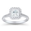 Thumbnail Image 2 of 1.23 CT. T.W. Emerald-Cut Diamond Octagon Frame Engagement Ring in 14K White Gold