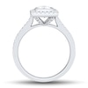 Thumbnail Image 3 of 1.23 CT. T.W. Emerald-Cut Diamond Octagon Frame Engagement Ring in 14K White Gold
