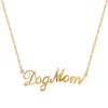 Thumbnail Image 1 of Cursive &quot;Dog Mom&quot; Necklace in 10K Gold