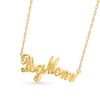 Thumbnail Image 2 of Cursive &quot;Dog Mom&quot; Necklace in 10K Gold