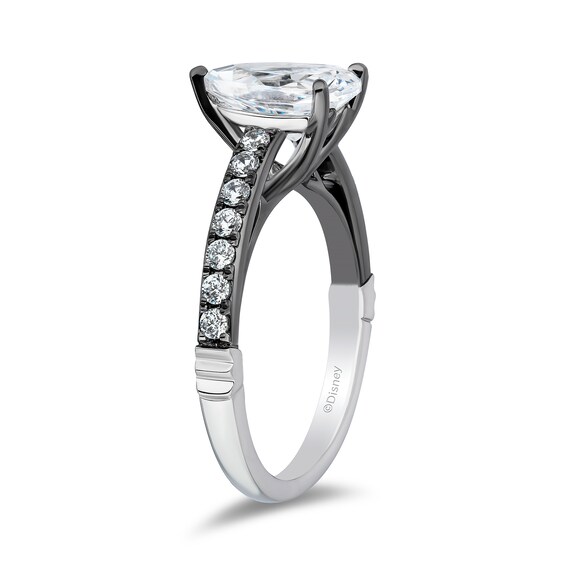 Enchanted Star Villains Maleficent 1.88 CT. T.W. Pear Certified Lab-Created Diamond Engagement Ring in 14K White Gold