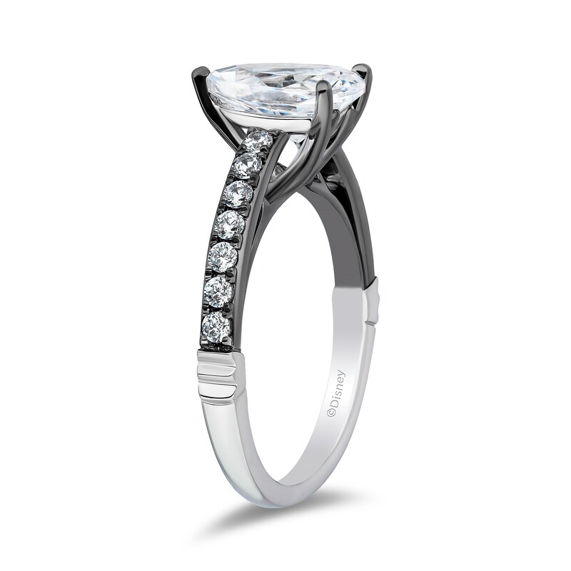 Main Image 2 of Enchanted Star Villains Maleficent 1.88 CT. T.W. Pear Certified Lab-Grown Diamond Engagement Ring in 14K White Gold