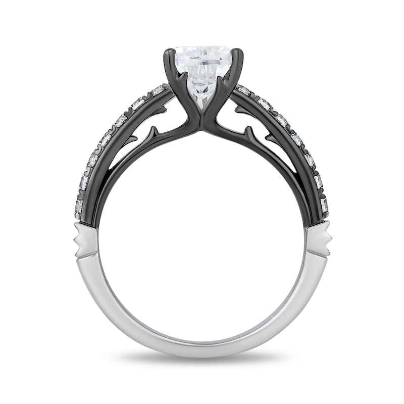 Main Image 3 of Enchanted Star Villains Maleficent 1.88 CT. T.W. Pear Certified Lab-Grown Diamond Engagement Ring in 14K White Gold
