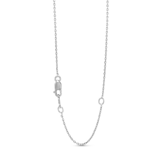 Lab-Created Opal, Lab-Created Emerald and White Lab-Created Sapphire Double Frame Pendant in Sterling Silver