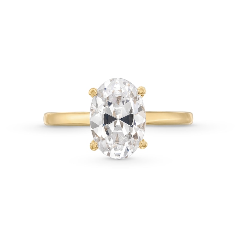 Vera Wang Love Collection 2.08 CT. T.W. Oval Certified Lab-Grown Diamond Solitaire Engagement Ring in 14K Gold (F/VS2)