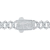 Thumbnail Image 3 of 8.20 CT. T.W. Diamond Curb Chain Necklace in Hollow 10K White Gold - 22”