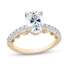 Thumbnail Image 1 of Enchanted Star Belle 2.30 CT. T.W. Oval Certified Lab-Grown Diamond Engagement Ring in 14K Two-Tone Gold (F/VS2)