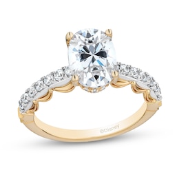 Enchanted Star Belle 2.30 CT. T.W. Oval Certified Lab-Grown Diamond Engagement Ring in 14K Two-Tone Gold (F/VS2)